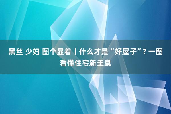 黑丝 少妇 图个显着丨什么才是“好屋子”? 一图看懂住宅新圭臬