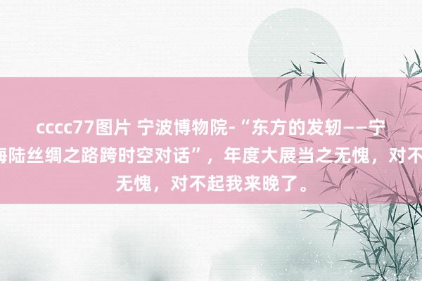 cccc77图片 宁波博物院-“东方的发轫——宁波与西安：海陆丝绸之路跨时空对话”，年度大展当之无愧，对不起我来晚了。