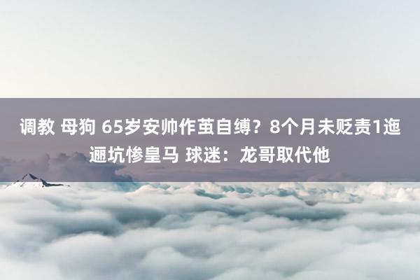 调教 母狗 65岁安帅作茧自缚？8个月未贬责1迤逦坑惨皇马 球迷：龙哥取代他